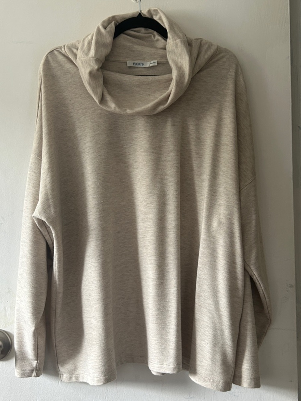 Ricki's Light Beige Cowl Neck Sweater